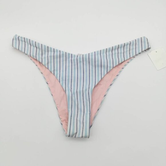 Nordstrom Womens Bikini Swim‎ Bottom Multicolor Stripe Summer S New - Picture 1 of 4